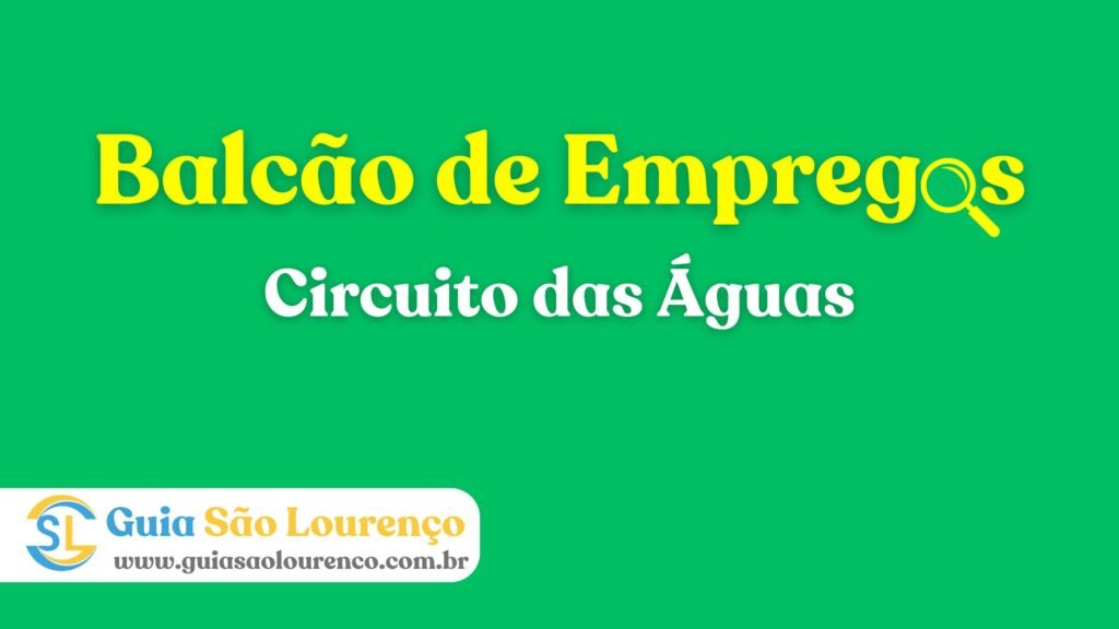 Balcão de Empregos – Circuito das Águas – MG Empregos, Assistente de Relacionamento com o Cliente